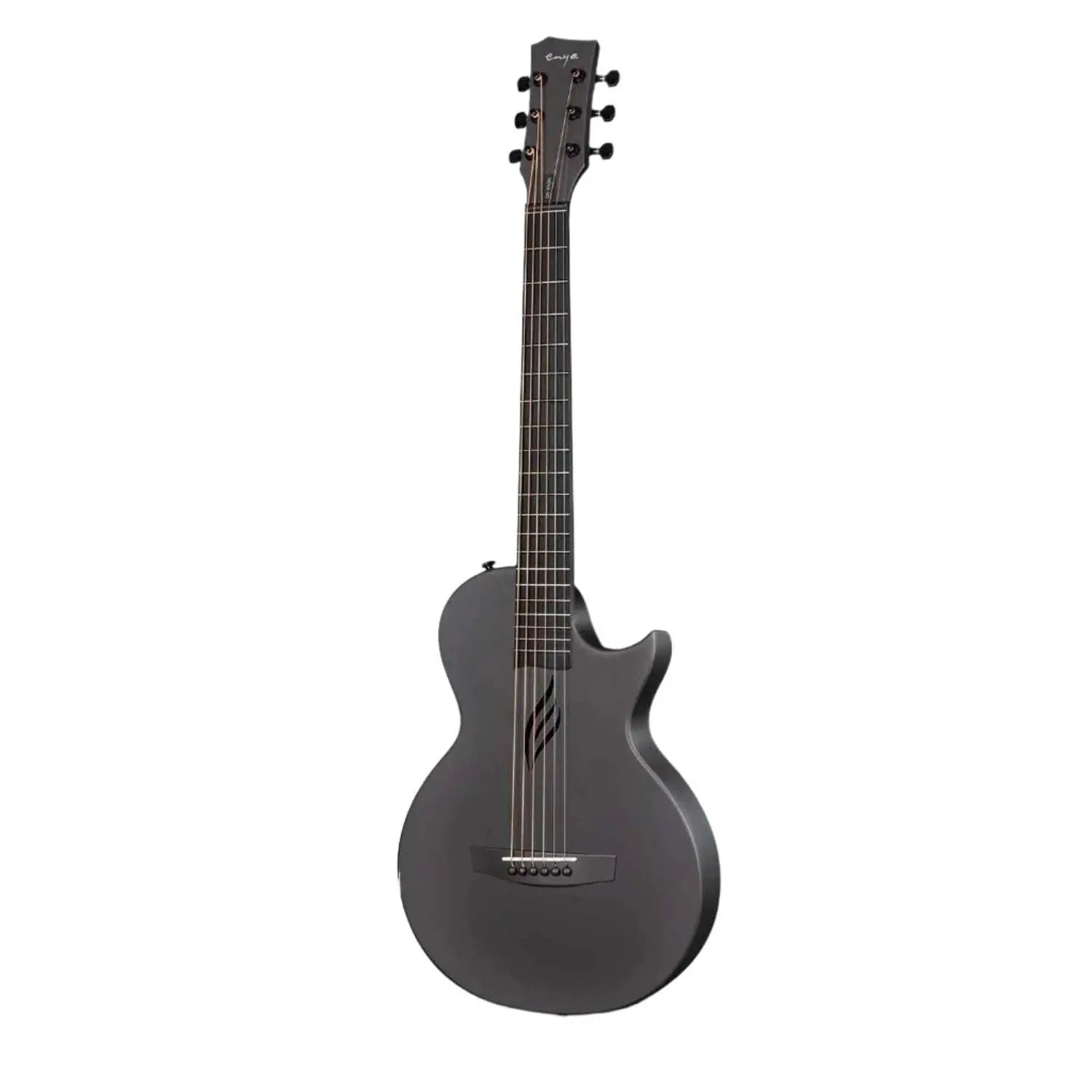 Enya Nova Go White Carbon Fibre 1/2 size Travel Guitar - Richards Guitars Of Stratford Upon Avon