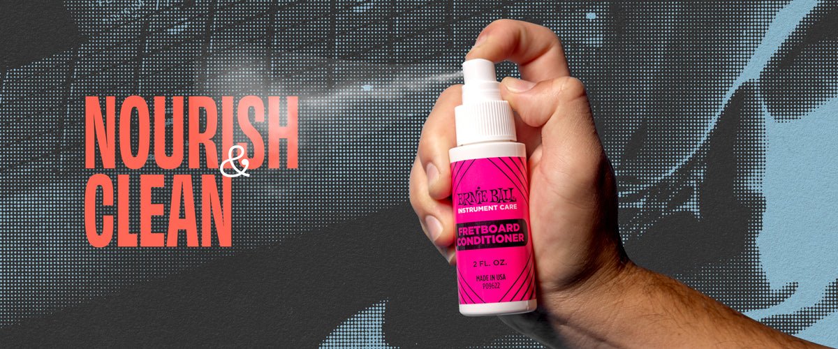 Ernie Ball Instrument Care 3 - PACK W/Microfibre Cloth (All You Need For Body, Strings & Fretboard) - Richards Guitars Of Stratford Upon Avon