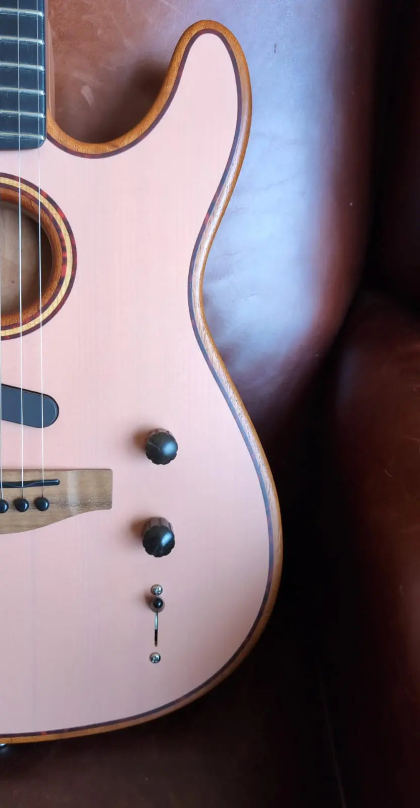 Buy Fender USA Acoustasonic Telecaster - Shell Pink (Used)
