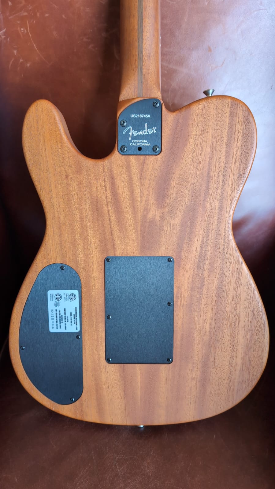 Fender USA Acoustasonic Telecaster - Shell Pink (Used) - Richards Guitars Of Stratford Upon Avon