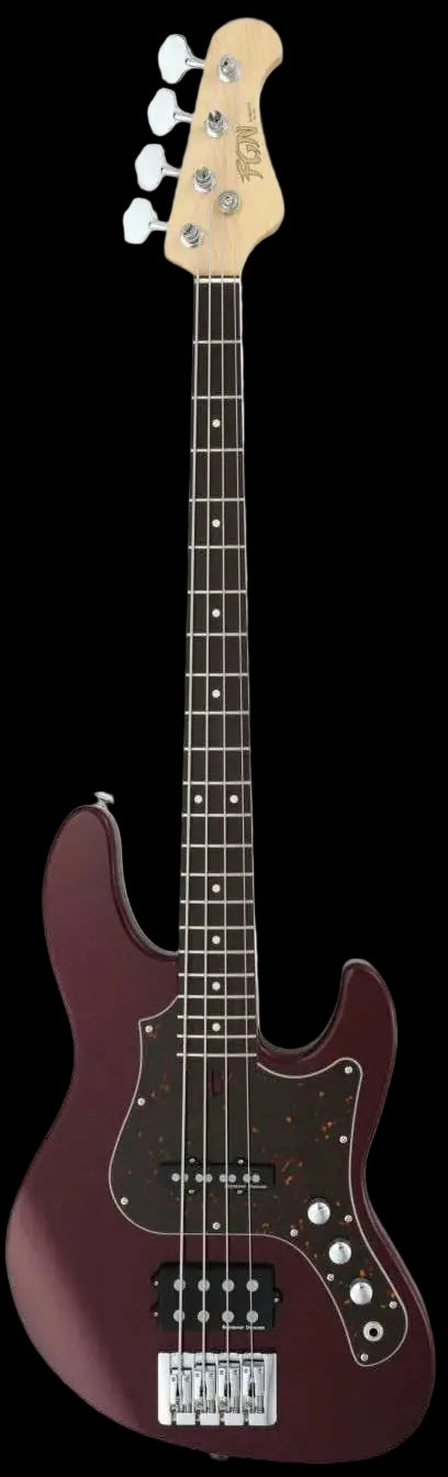 FGN Bass Guitar J Standard Mighty Jazz JMJ2ALR Azuki Metallic (AZM) With Gig Bag - Richards Guitars Of Stratford Upon Avon