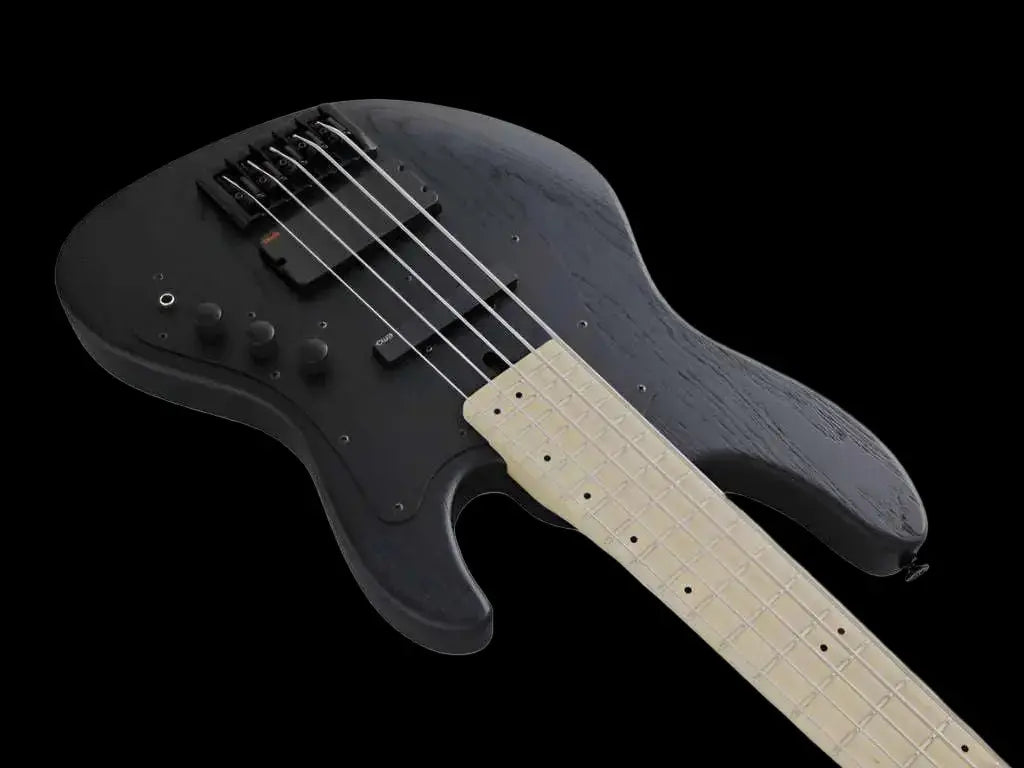 Buy FGN J Standard Mighty Jazz, JMJ53ASHDEM Open Pore Black Bass Guitar