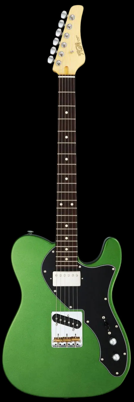 FGN Boundary BTL - HS, Hyla Green Metallic Electric Guitar - Richards Guitars Of Stratford Upon Avon