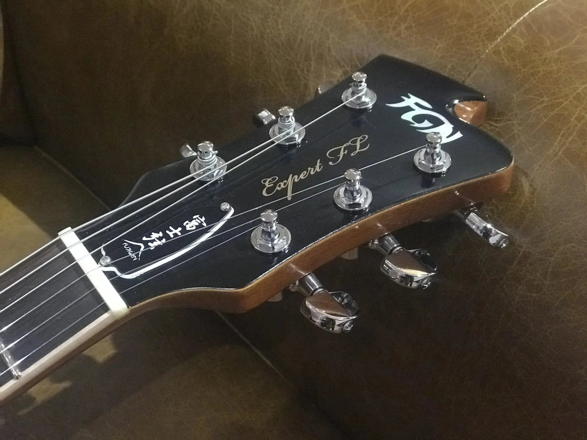 FGN Expert Flame, Electric Guitar, Vintage Violin (VV) EFLFMR With Hard Case - Richards Guitars Of Stratford Upon Avon