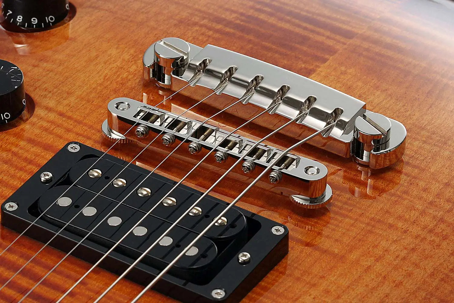 FGN Expert Flame, Electric Guitar, Vintage Violin (VV) EFLFMR With Hard Case - Richards Guitars Of Stratford Upon Avon