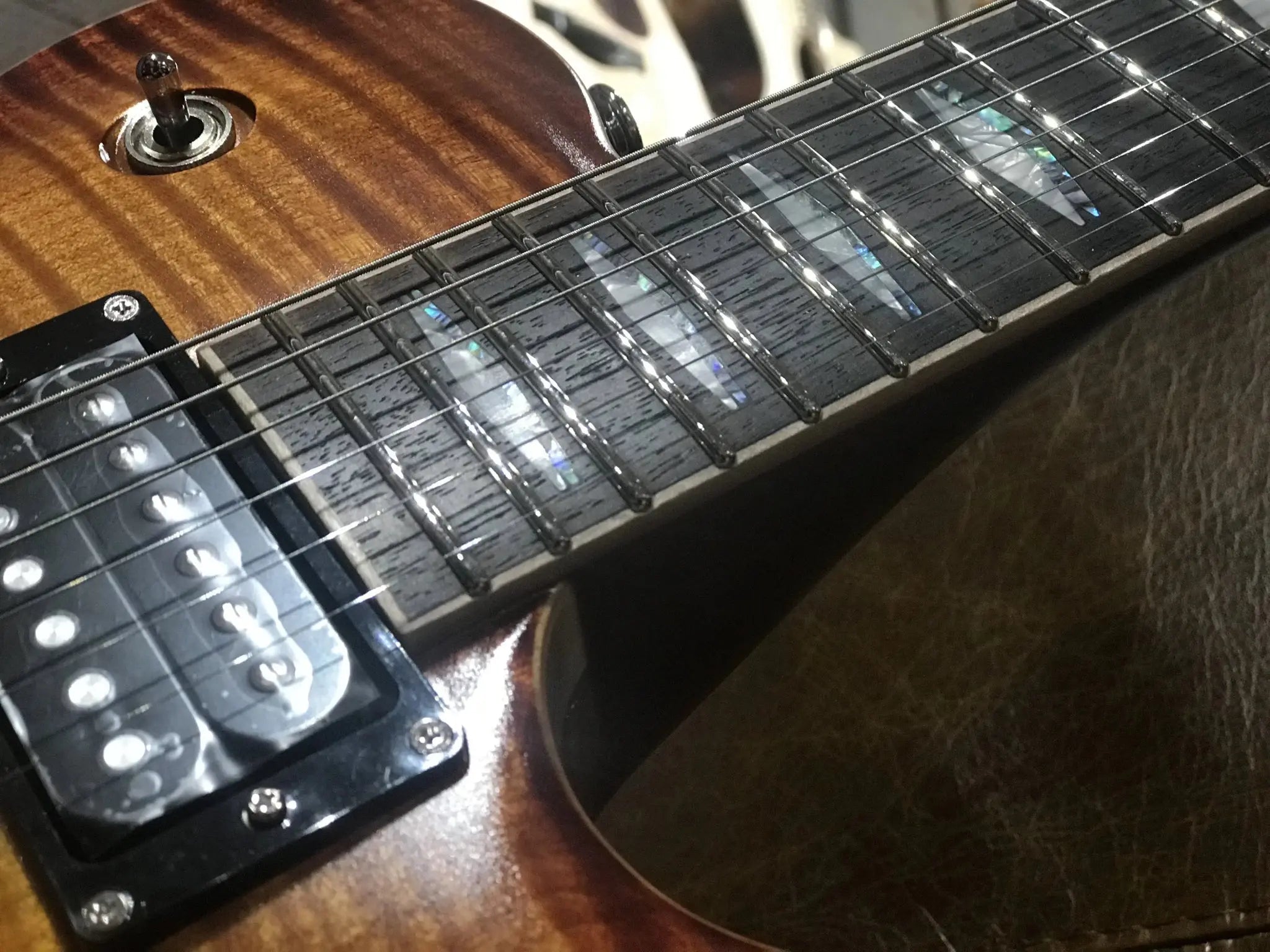 FGN Expert Flame, Electric Guitar, Vintage Violin (VV) EFLFMR With Hard Case - Richards Guitars Of Stratford Upon Avon