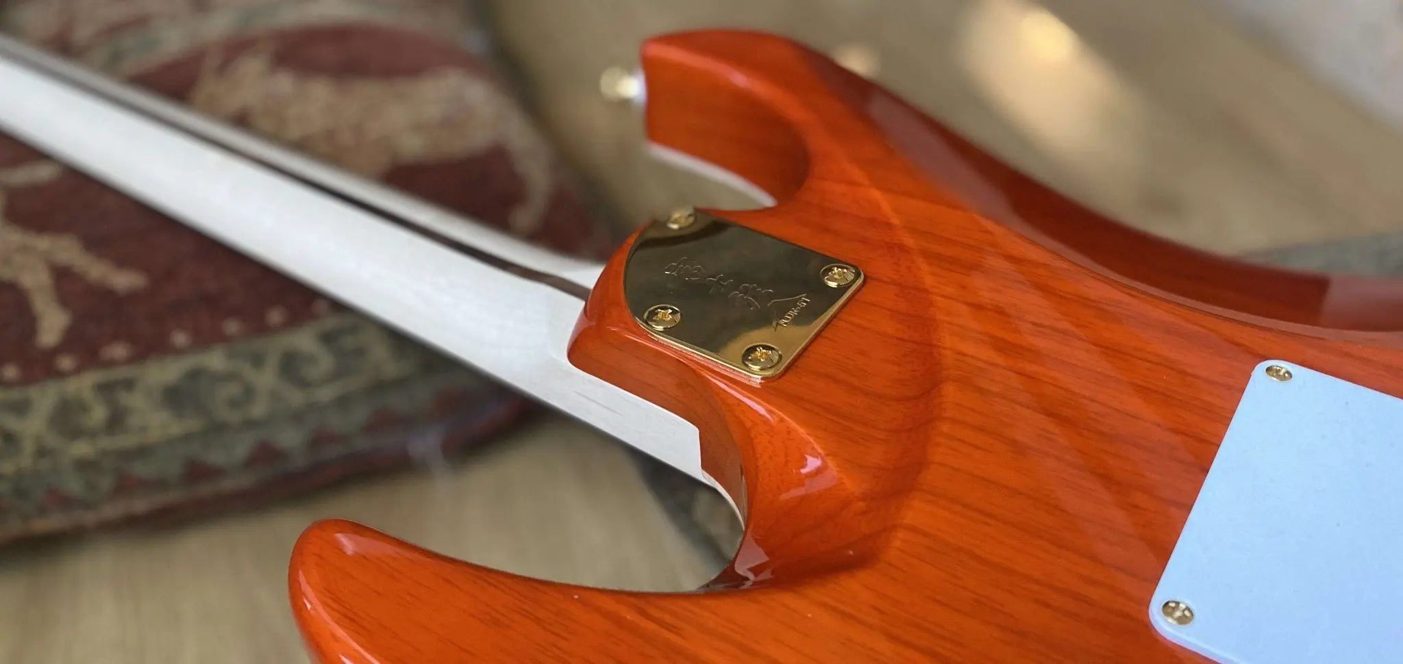 FGN Expert Odyssey EOSFMR, Ripe Kaki Gradation With Hard Case - Richards Guitars Of Stratford Upon Avon