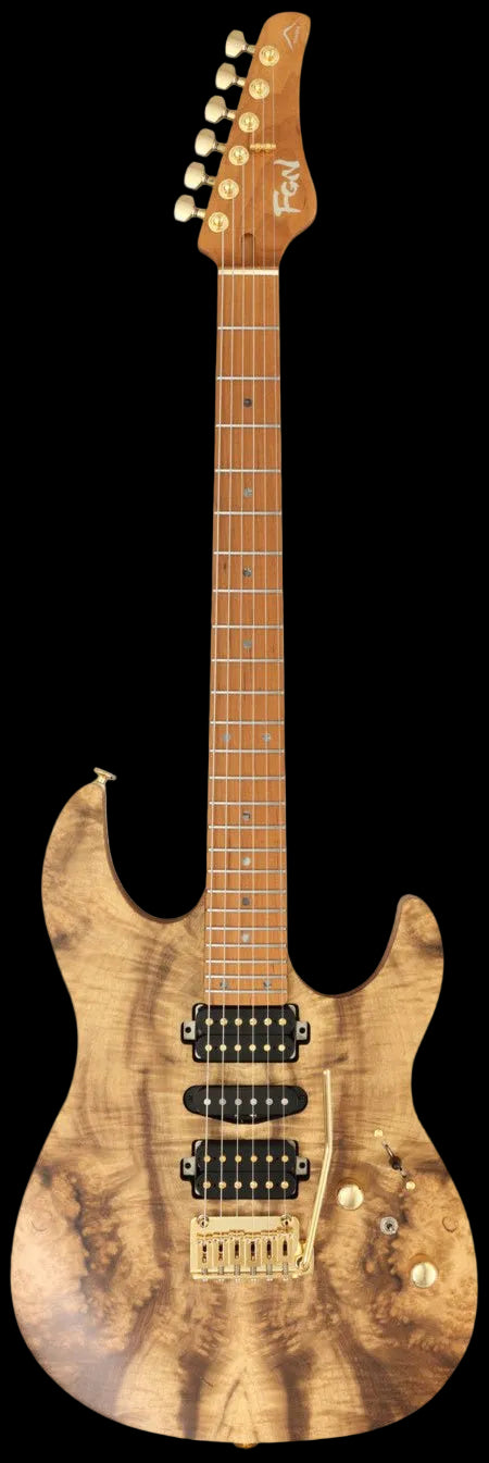 FGN Expert Odyssey, Natural Myrtle Electric Guitar - Richards Guitars Of Stratford Upon Avon