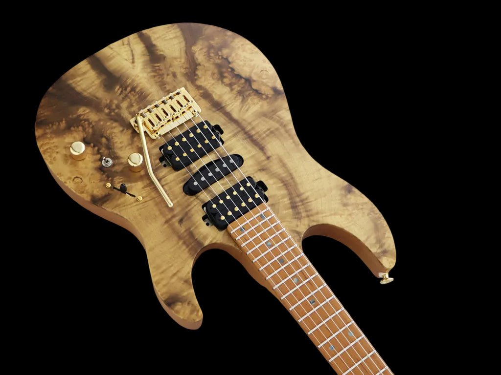 FGN Expert Odyssey, Natural Myrtle Electric Guitar - Richards Guitars Of Stratford Upon Avon