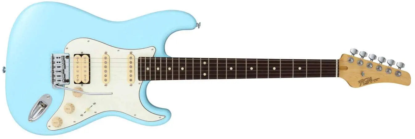 FGN Guitars Boundary BST HSS Mint Blue - Richards Guitars Of Stratford Upon Avon