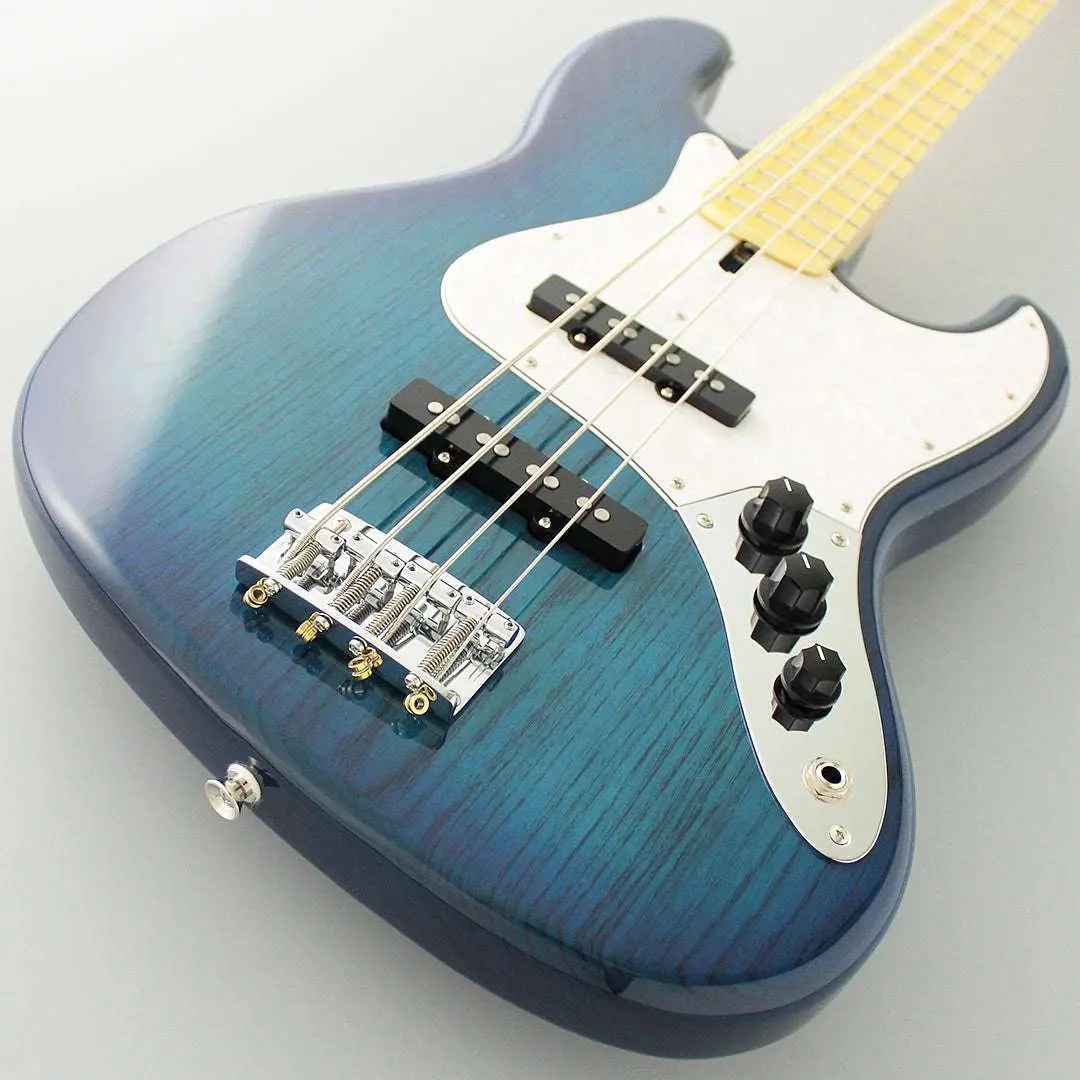 FGN Guitars Neoclassic JB 100M Ash See Thru Blue Burst - Richards Guitars Of Stratford Upon Avon