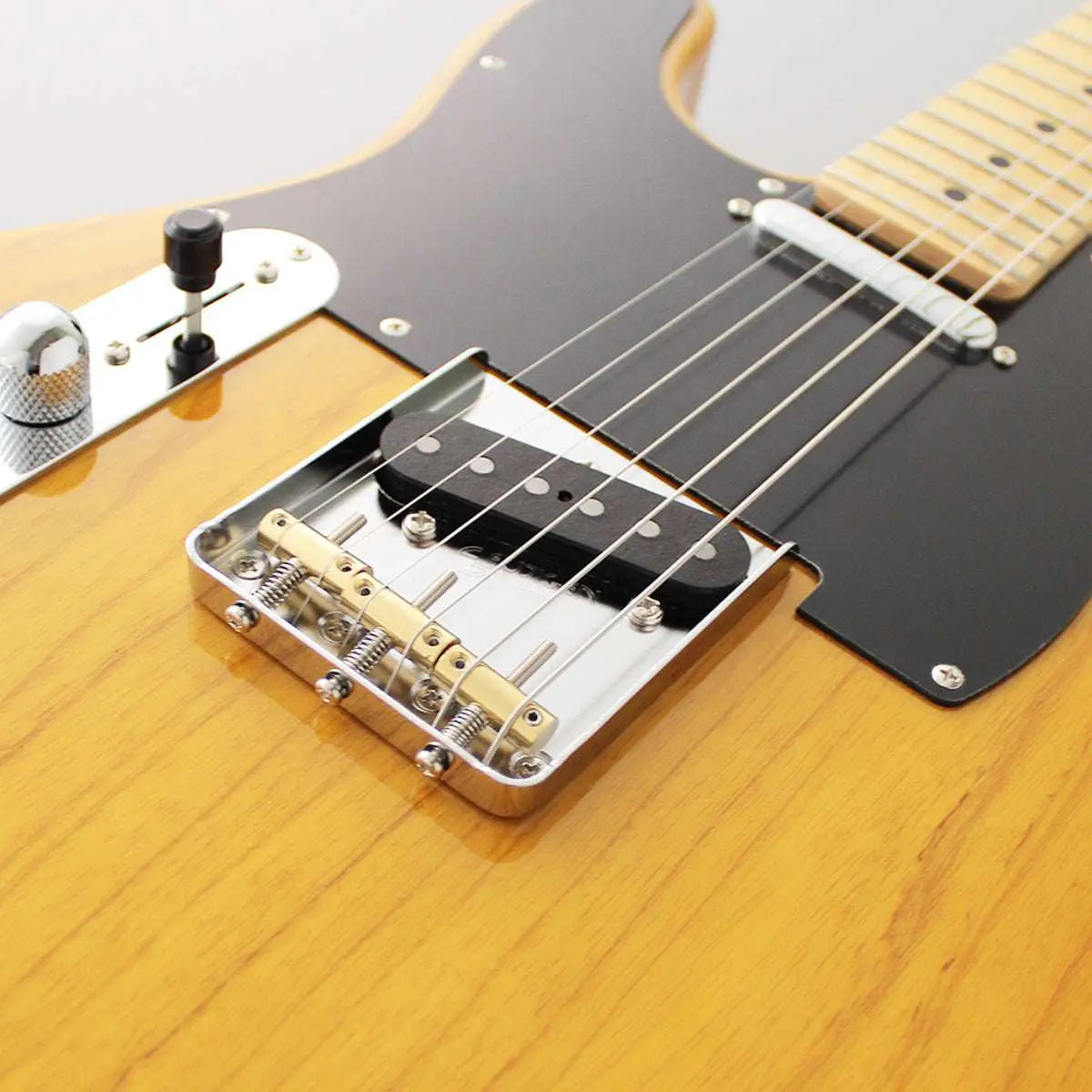 FGN Guitars Neoclassic TE 100M Ash LH Vintage Natural Left Handed - Richards Guitars Of Stratford Upon Avon