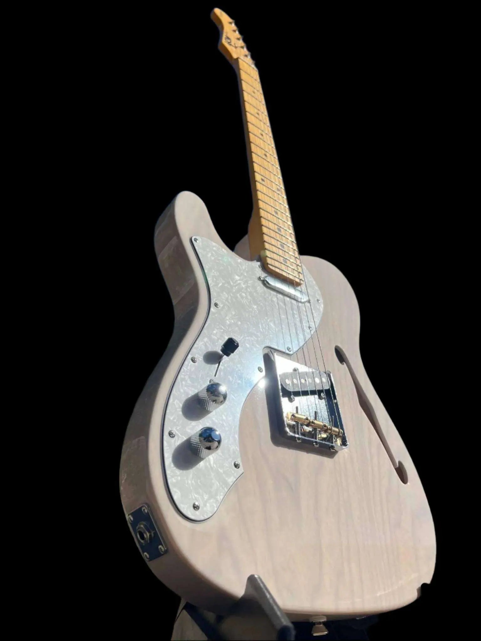FGN Guitars Neoclassic TE 100M Ash Thinline LH Left Handed - Richards Guitars Of Stratford Upon Avon