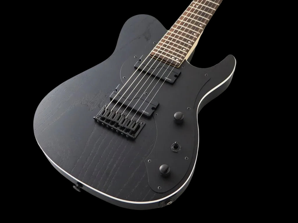 FGN J Standard Iliad, JIL73ASHDER Open Pore Black Electric Guitar - Richards Guitars Of Stratford Upon Avon