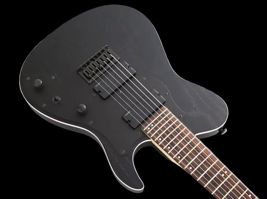 FGN J Standard Iliad, JIL73ASHDER Open Pore Black Electric Guitar - Richards Guitars Of Stratford Upon Avon