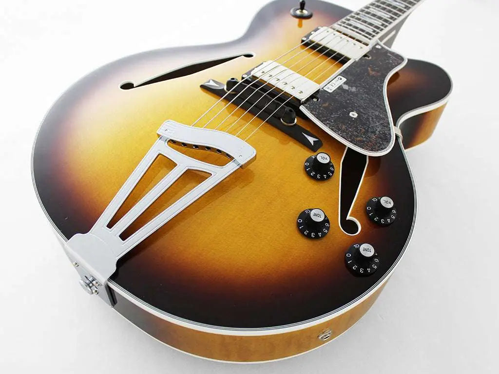 FGN Masterfield, Electric Guitar, Jazz Burst (JB) MFAHH With Hard Case - Richards Guitars Of Stratford Upon Avon