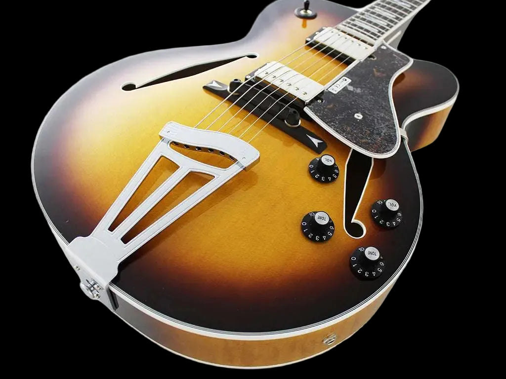FGN Masterfield, Electric Guitar, Jazz Burst (JB) MFAHH With Hard Case - Richards Guitars Of Stratford Upon Avon
