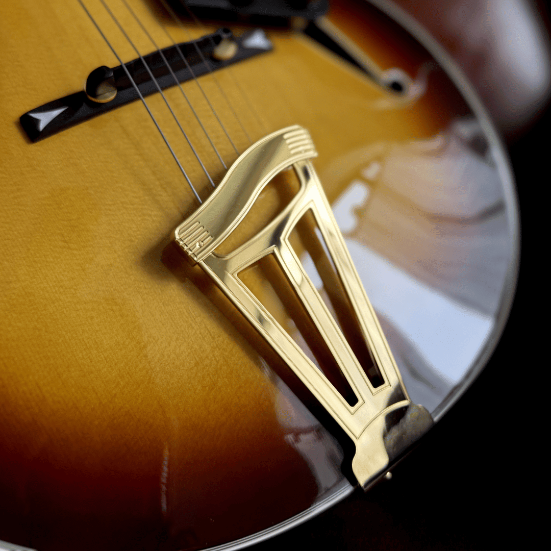FGN Masterfield MFA FP (Custom Pro Exclusive) Jazz Burst, Archtop Electric Guitar - Richards Guitars Of Stratford Upon Avon