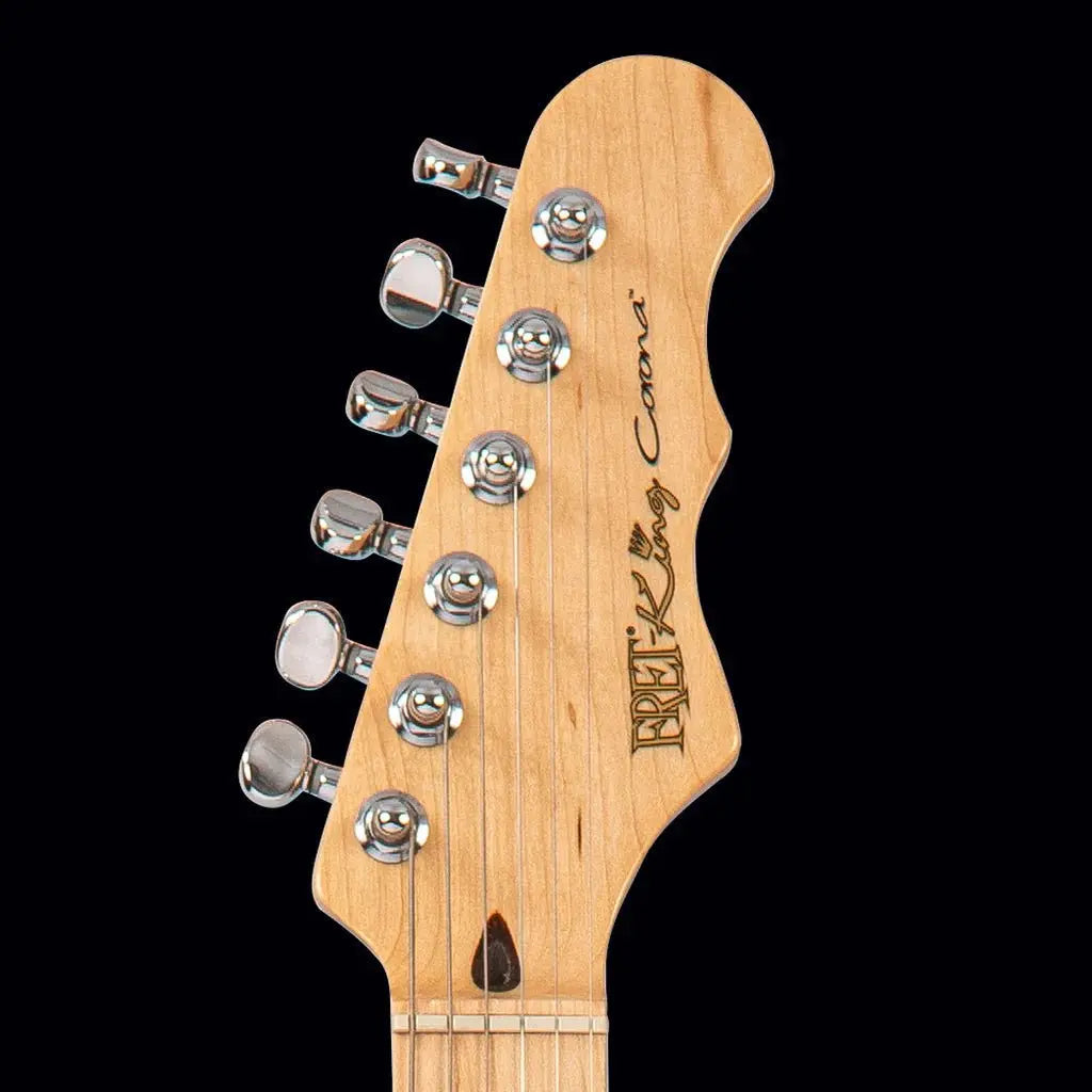 FRET KING CORONA CLASSIC GUITAR - ARCTIC WHITE (Includes Our £85 Pro Setup Free) - Richards Guitars Of Stratford Upon Avon