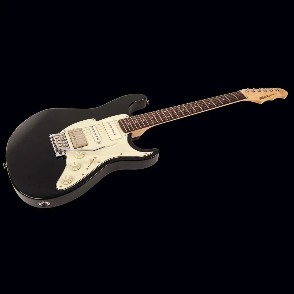 FRET KING CORONA CLASSIC GUITAR - GLOSS BLACK (Includes Our £85 Pro Setup Free) - Richards Guitars Of Stratford Upon Avon