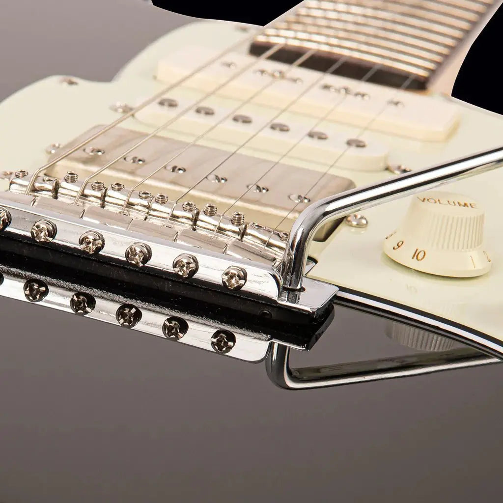 FRET KING CORONA CLASSIC GUITAR - GLOSS BLACK (Includes Our £85 Pro Setup Free) - Richards Guitars Of Stratford Upon Avon