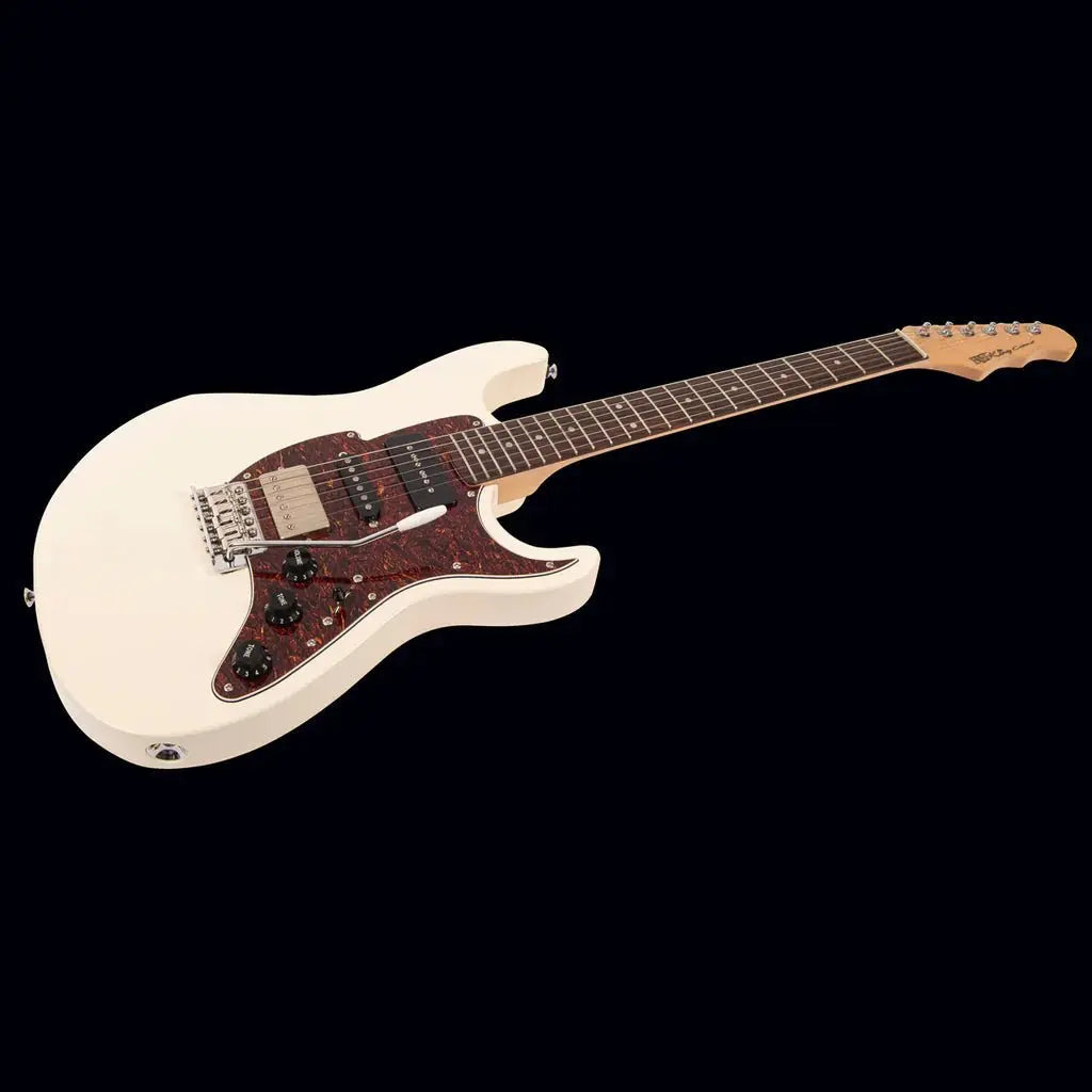 FRET KING CORONA CUSTOM GUITAR - VINTAGE WHITE (Includes Our £85 Pro Setup Free) - Richards Guitars Of Stratford Upon Avon