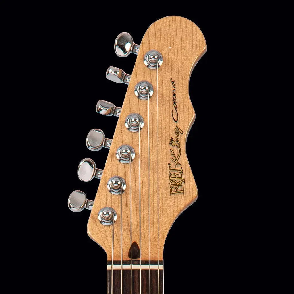 FRET KING CORONA CUSTOM GUITAR - VINTAGE WHITE (Includes Our £85 Pro Setup Free) - Richards Guitars Of Stratford Upon Avon