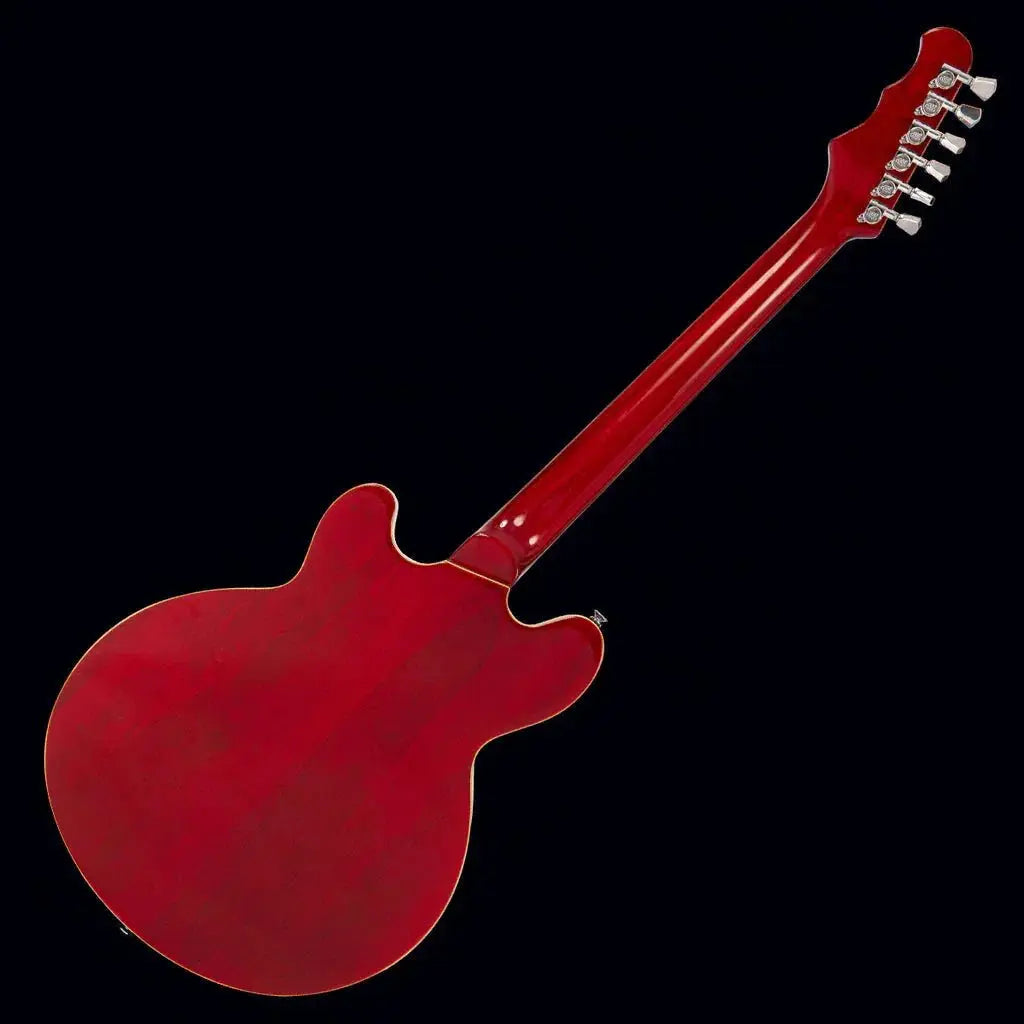 FRET KING ELISE CUSTOM WITH VIBRATO - CHERRY RED (Includes Our £85 Pro Setup Free) - Richards Guitars Of Stratford Upon Avon