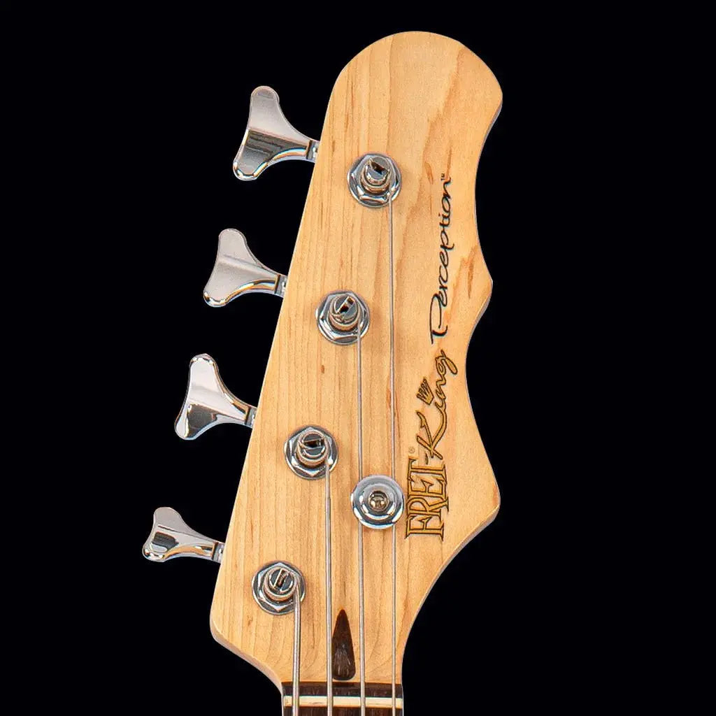 FRET KING PERCEPTION CUSTOM 4 STRING BASS - ORIGINAL CLASSIC BURST (Includes Our £85 Pro Setup Free) - Richards Guitars Of Stratford Upon Avon