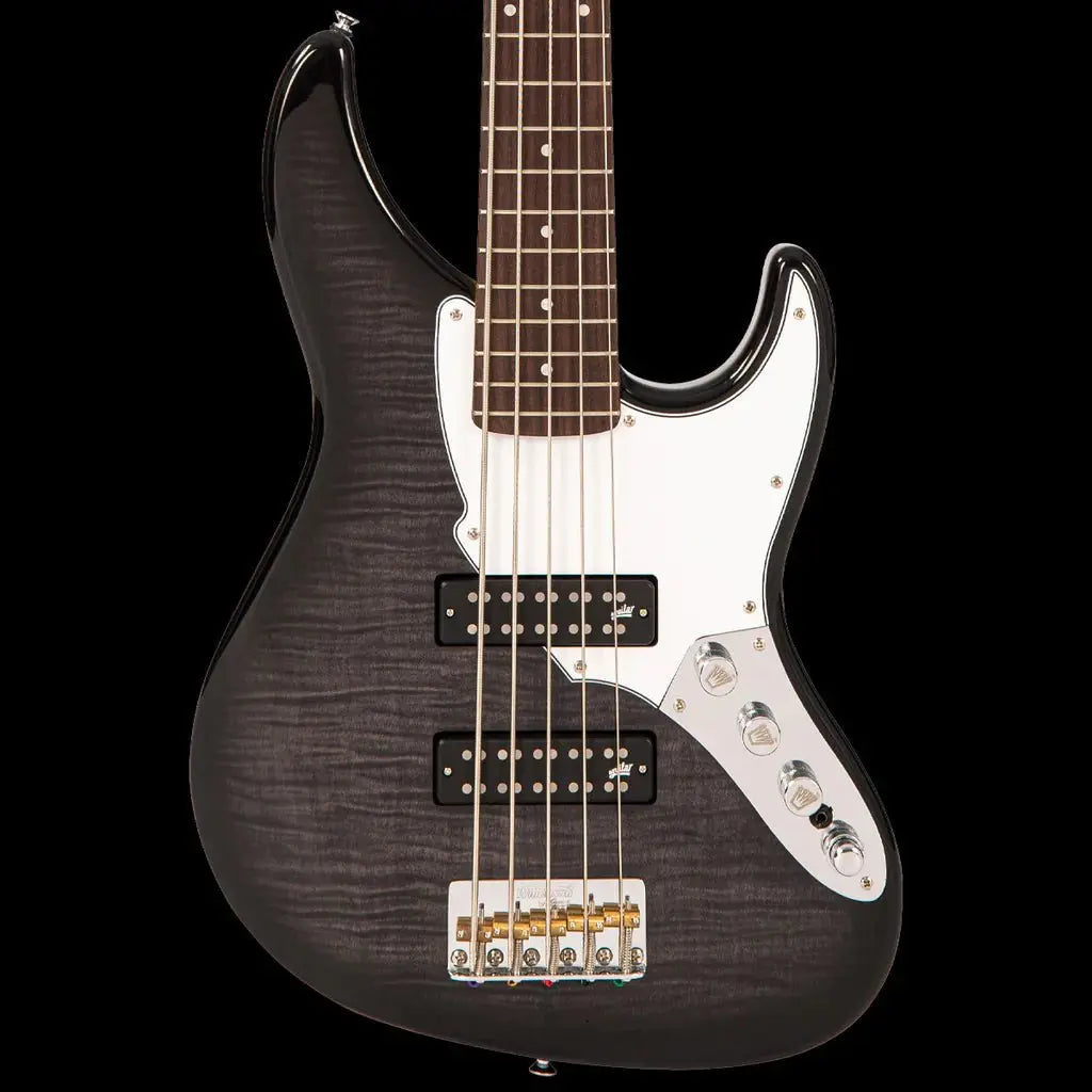 FRET KING PERCEPTION CUSTOM 5 STRING BASS - BLACKBURST (Includes Our £85 Pro Setup Free) - Richards Guitars Of Stratford Upon Avon