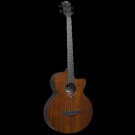 LAG SAUVAGE-FBCE Fretless Cutaway Electro Acoustic Bass Guitar