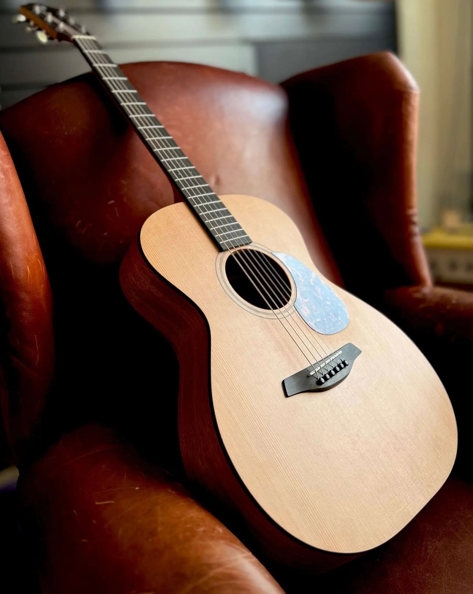 Furch Blue OM CM (OM Body / Cedar / Mahogany) Acoustic Guitar (2025 CNR Active Upgrade Model) - Richards Guitars Of Stratford Upon Avon