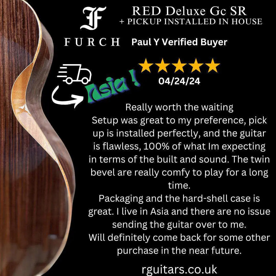 Furch Red Deluxe Gc SR with Duo Bevel Master Grade Spruce/Rosewood (2025 CNR Active Upgrade Model) - Richards Guitars Of Stratford Upon Avon