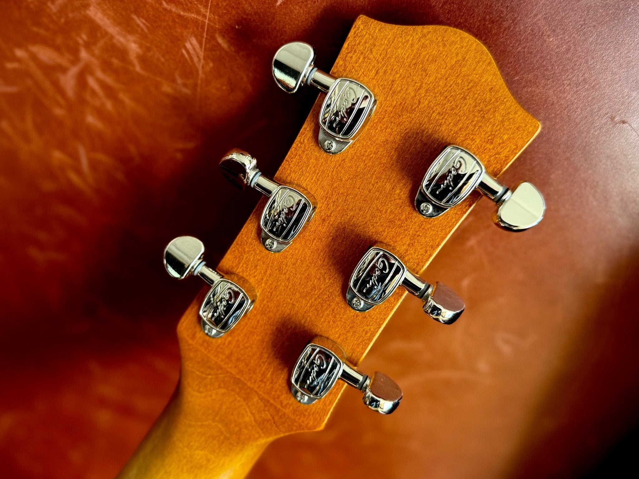 Godin 5th Avenue Jumbo P - Rail Semi - Acoustic Guitar ~ Harvest Gold - Richards Guitars Of Stratford Upon Avon