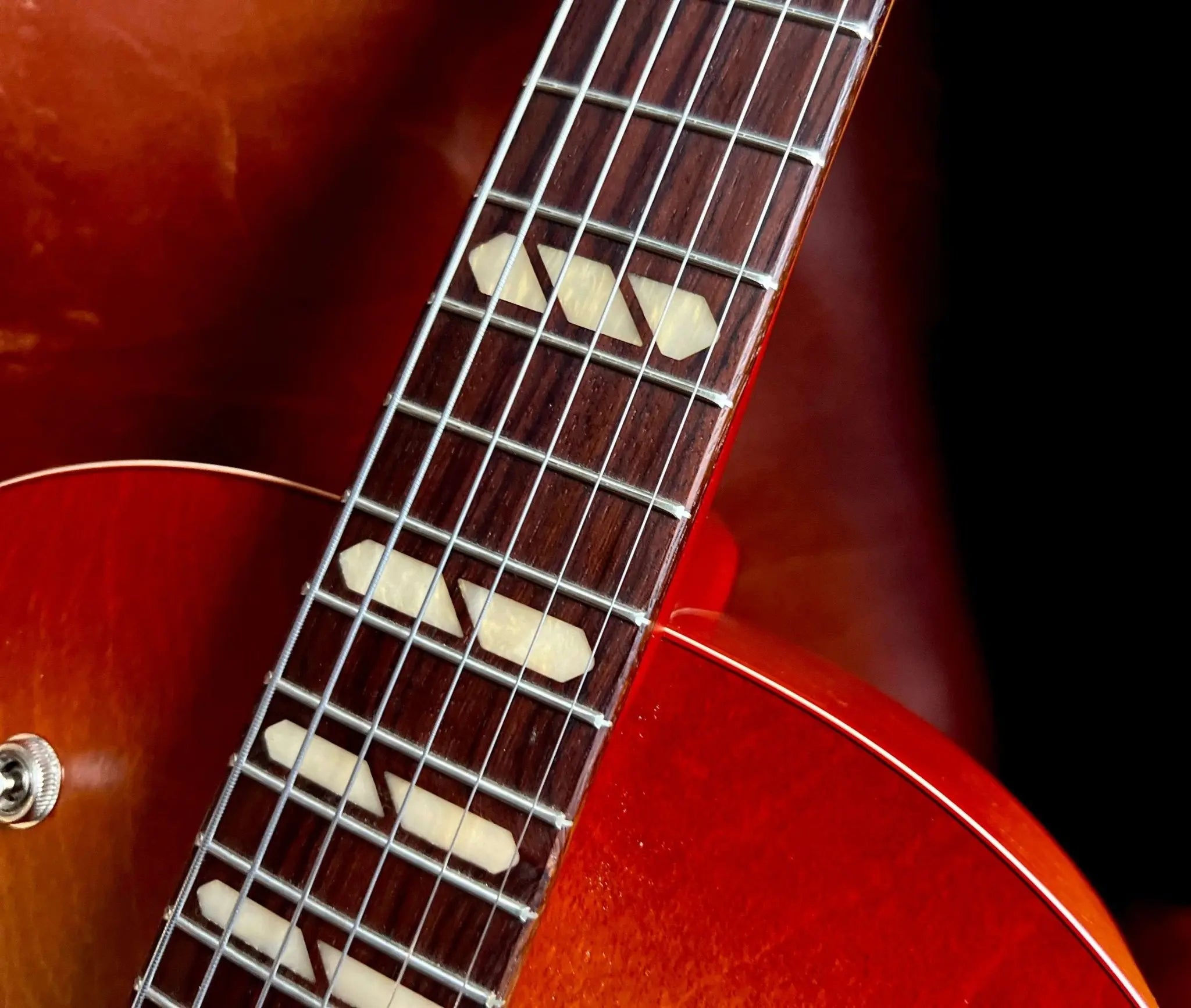 Godin 5th Avenue Jumbo Semi - Acoustic Guitar ~ Memphis Sun - Richards Guitars Of Stratford Upon Avon