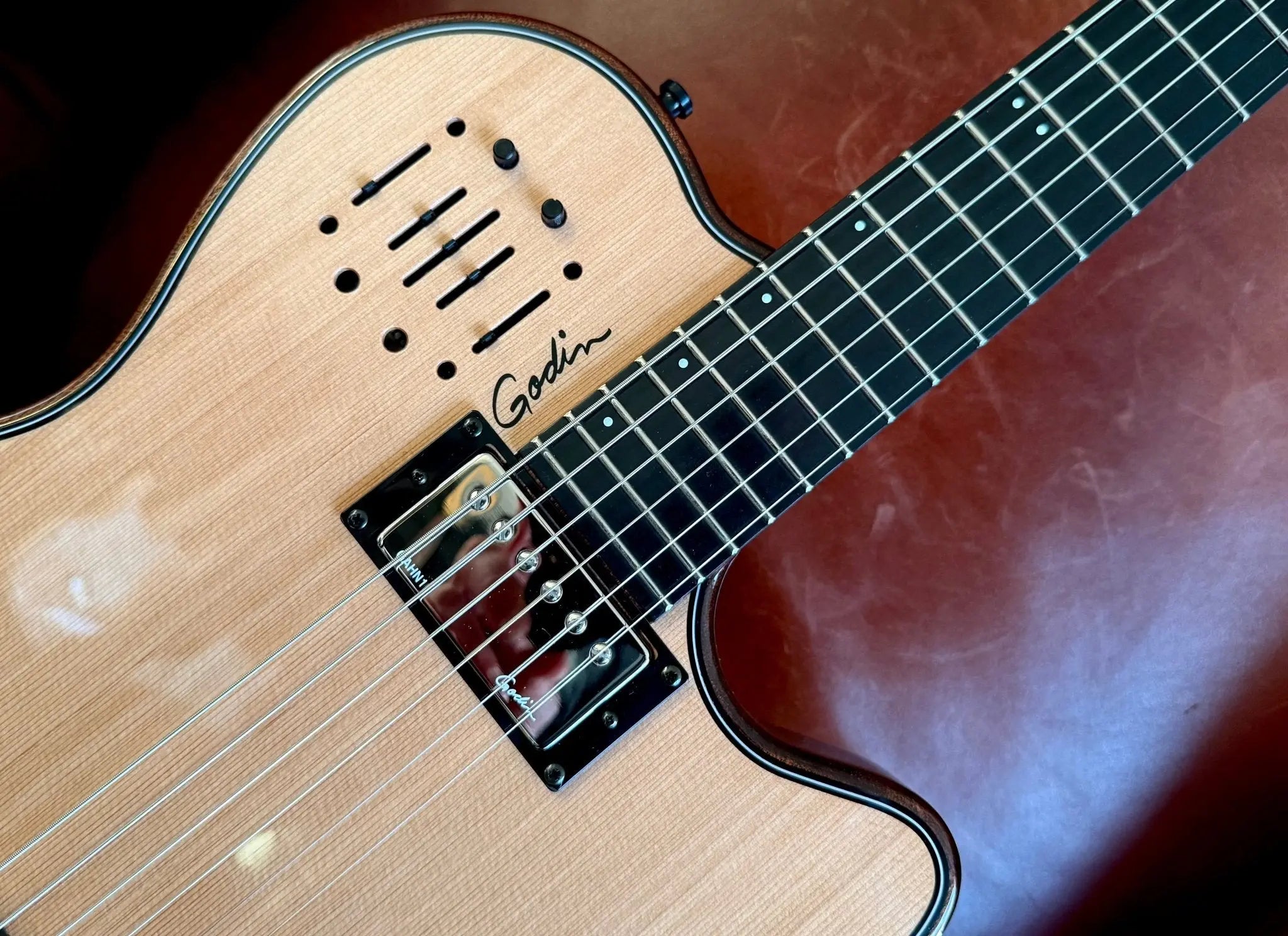 Buy Godin A6 Ultra Deluxe Electic / Electro Acoustic Hybrid Guitar