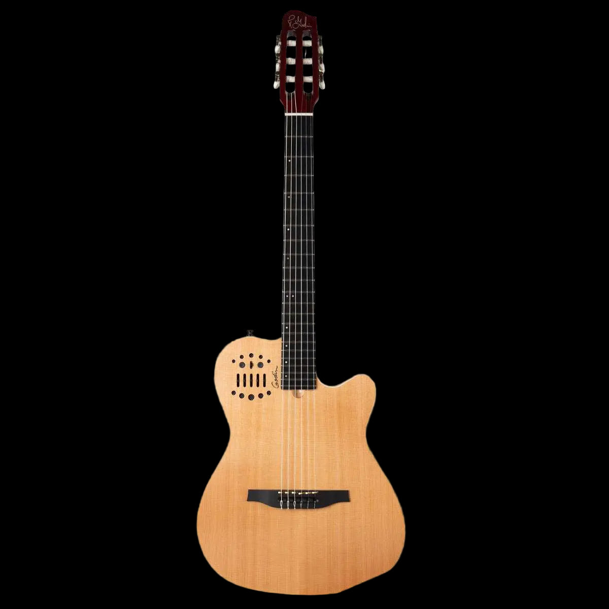Godin ACS Nylon 2 Voice Guitar ~ Cedar Natural - Richards Guitars Of Stratford Upon Avon