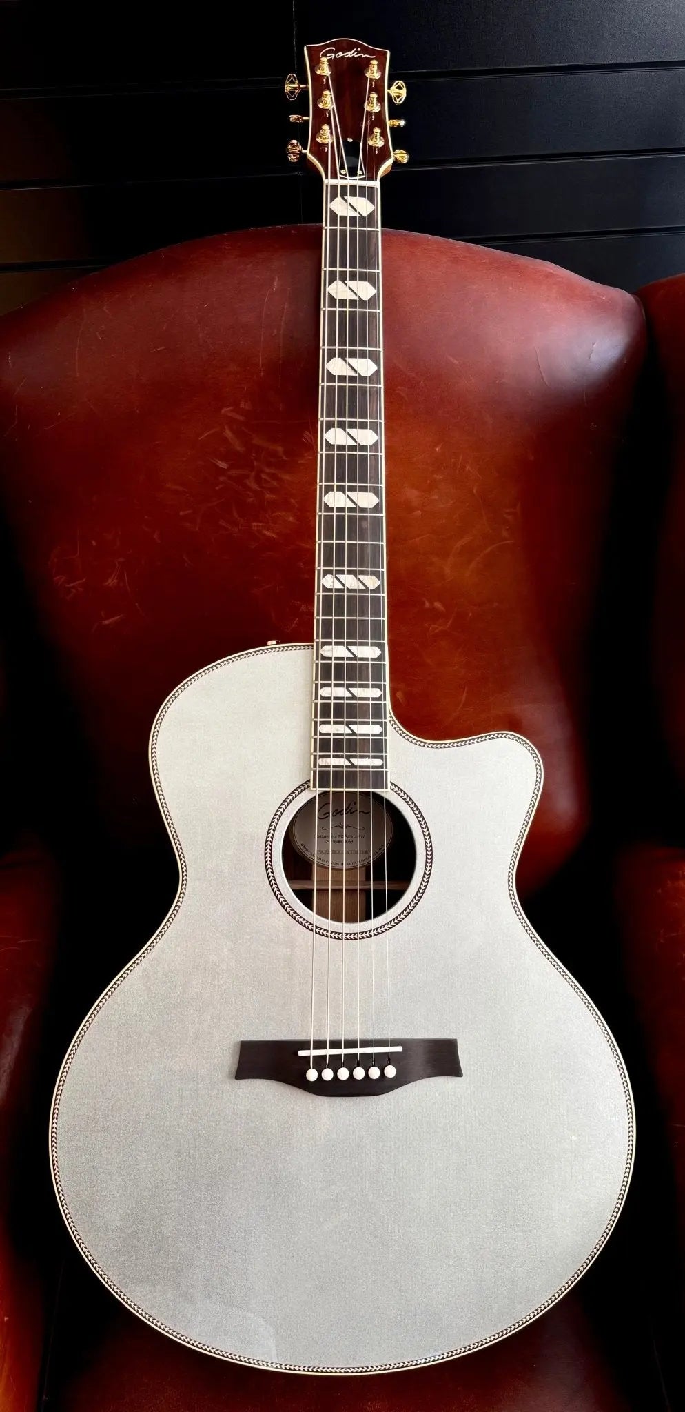 Buy Godin Connaisseur MJ RW Satina Silver Electro Acoustic Guitar