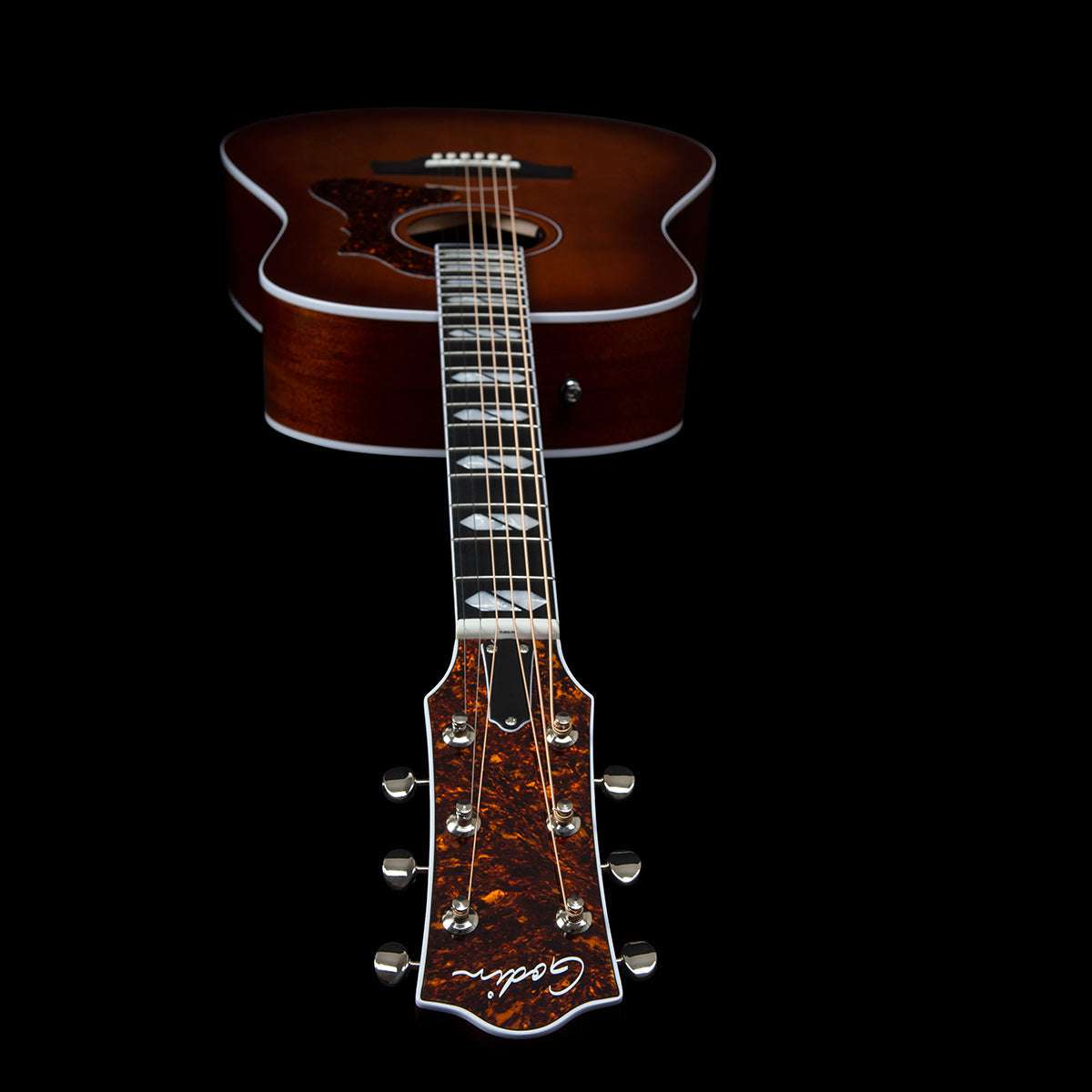 Godin Metropolis LTD HG Electro-Acoustic Guitar with Bag ~ Havana Burst,  for sale at Richards Guitars.