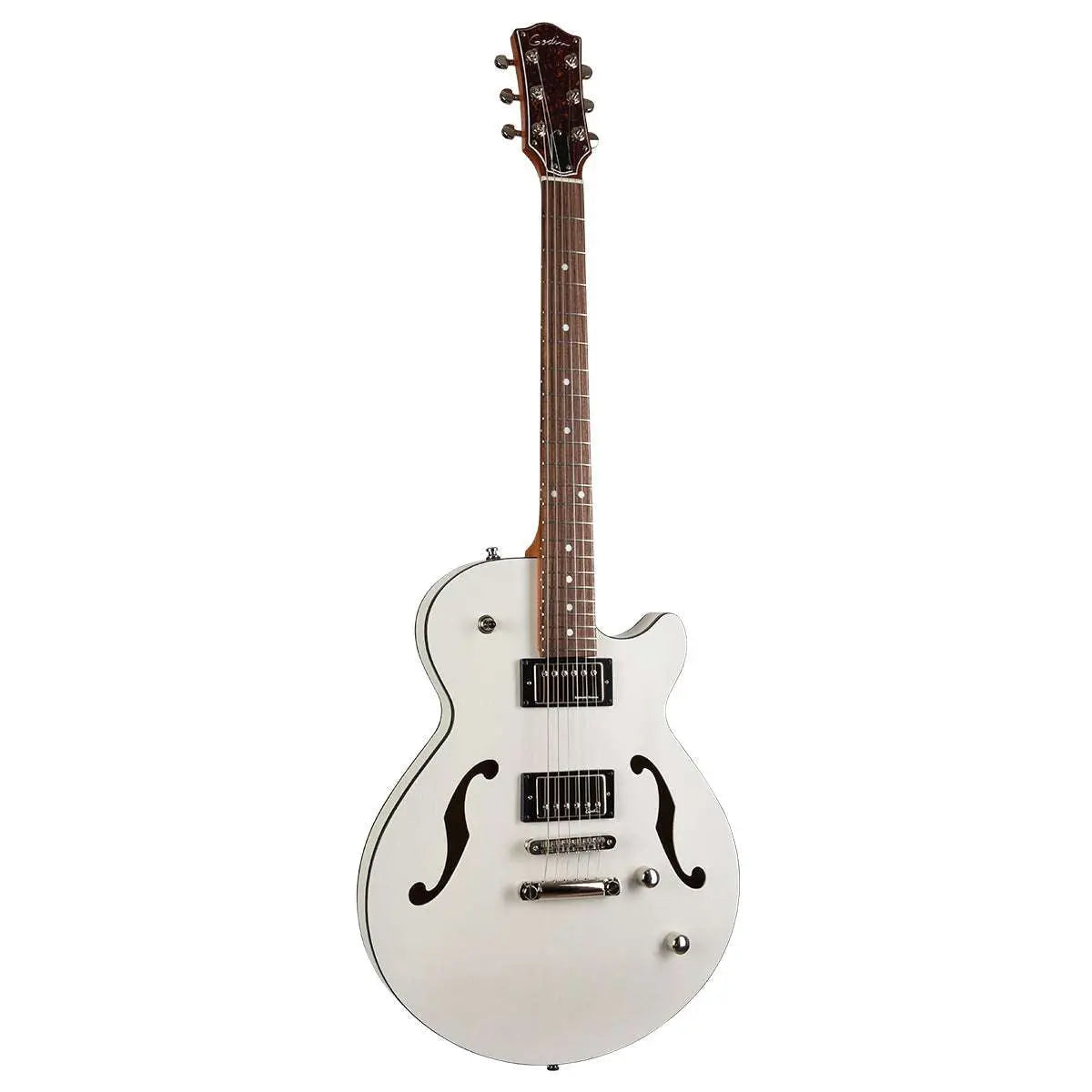 Godin Montreal Premiere HT Semi - Acoustic Guitar ~ Trans White - Richards Guitars Of Stratford Upon Avon