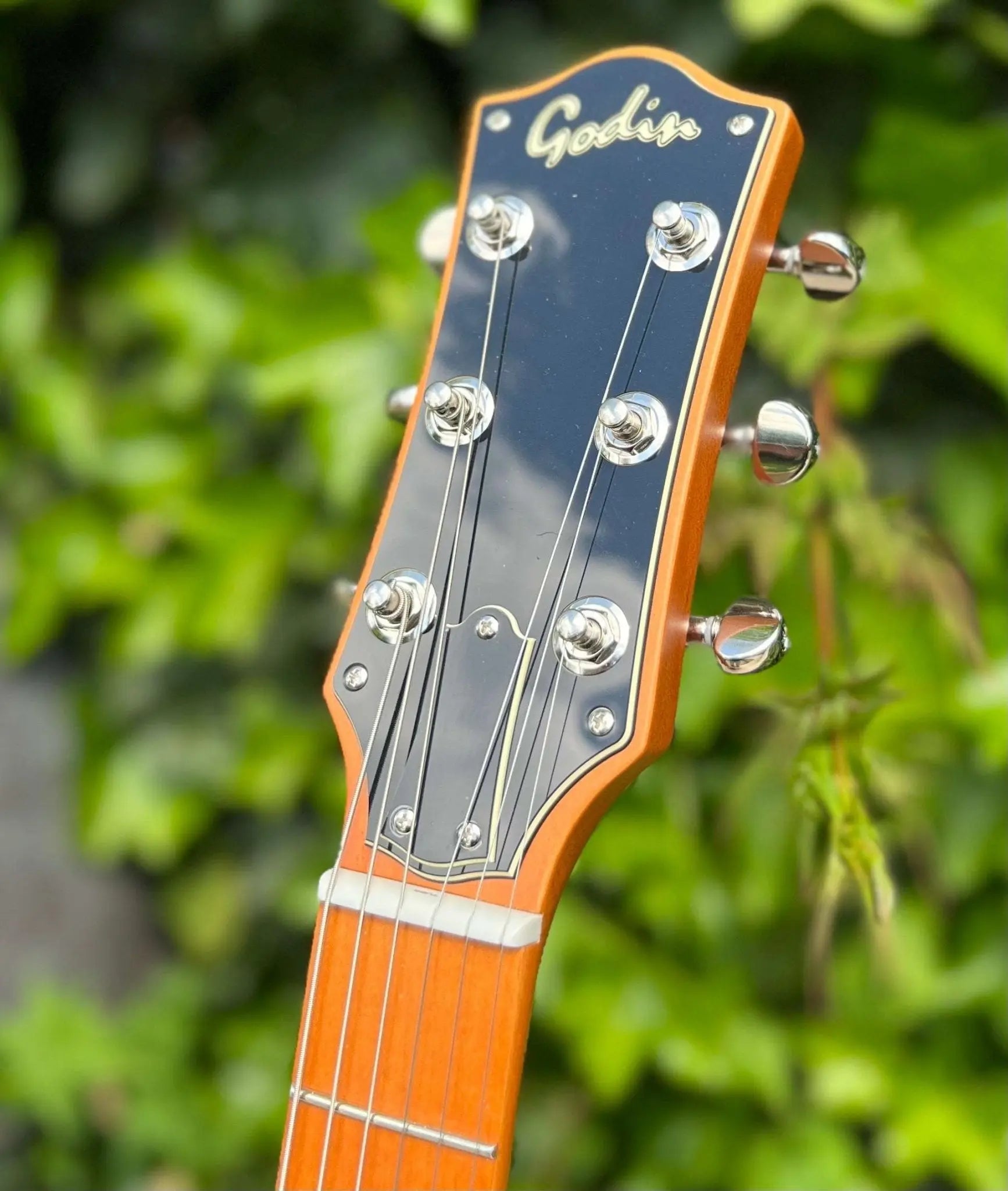 Godin Montreal Premiere Pro Semi - Acoustic Guitar ~ Aztek Red - Richards Guitars Of Stratford Upon Avon
