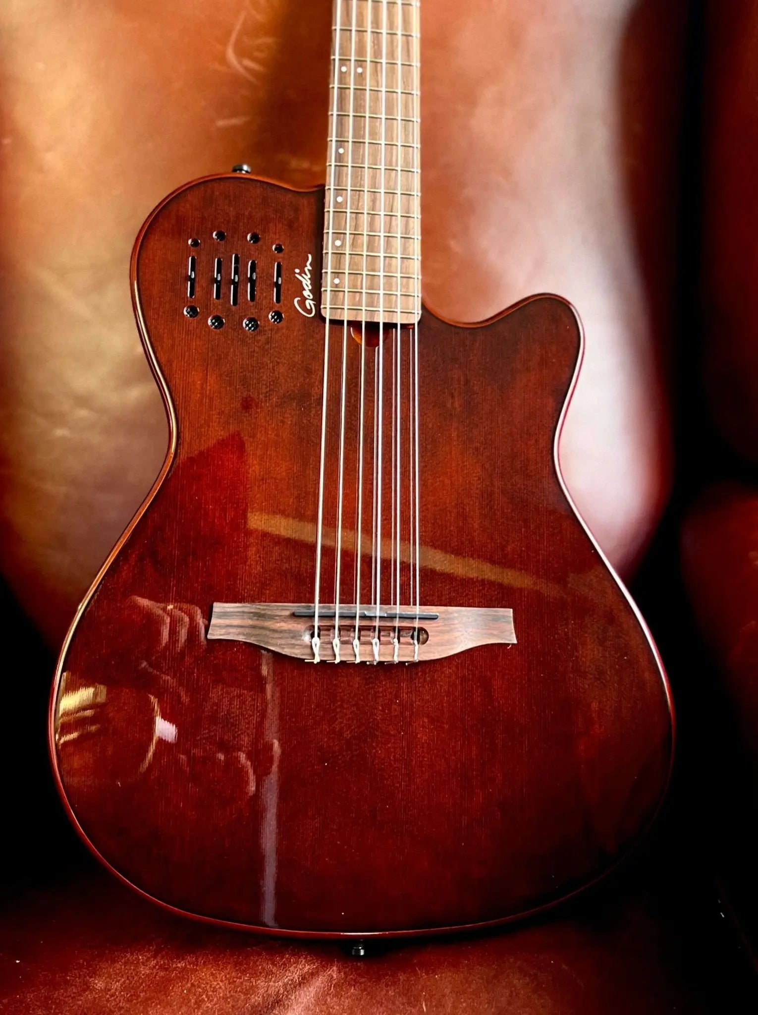 Godin Multiac Mundial Electric Guitar ~ Kanyon Burst - Richards Guitars Of Stratford Upon Avon