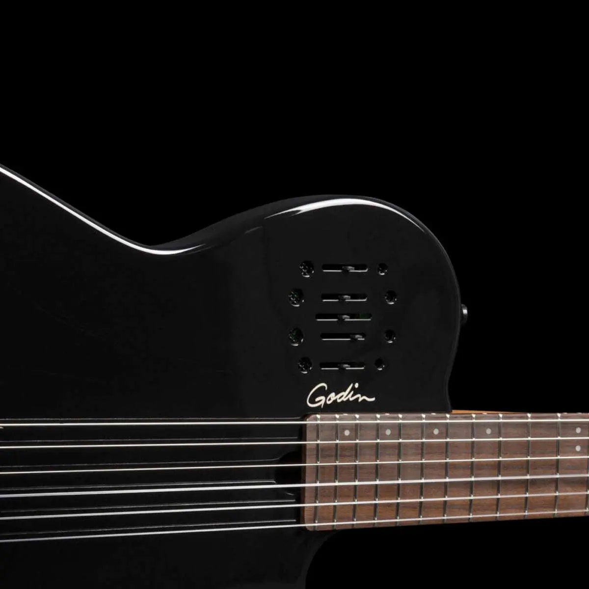 Godin Multiac Mundial Electric Guitar ~ Onyx Black - Richards Guitars Of Stratford Upon Avon