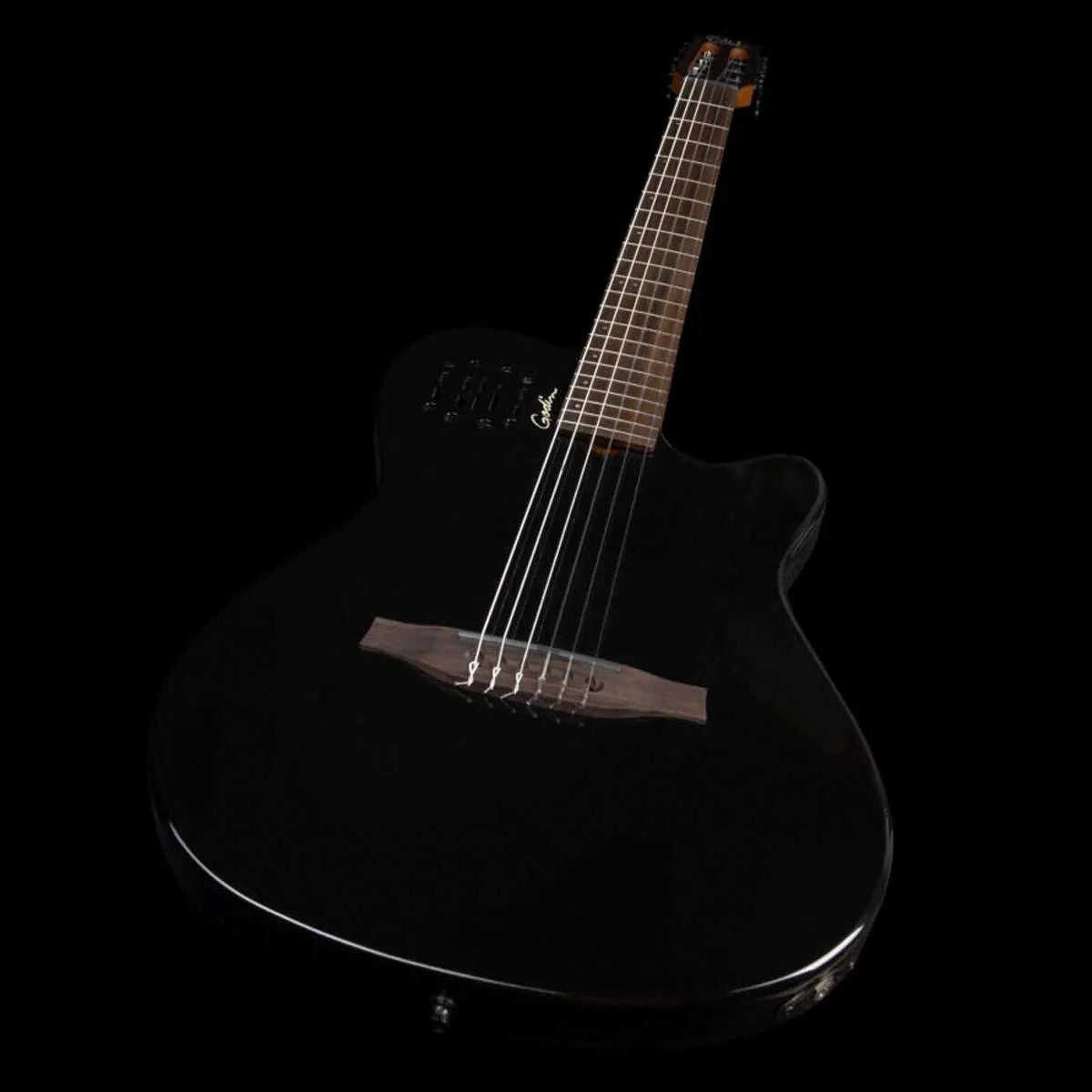 Godin Multiac Mundial Electric Guitar ~ Onyx Black - Richards Guitars Of Stratford Upon Avon