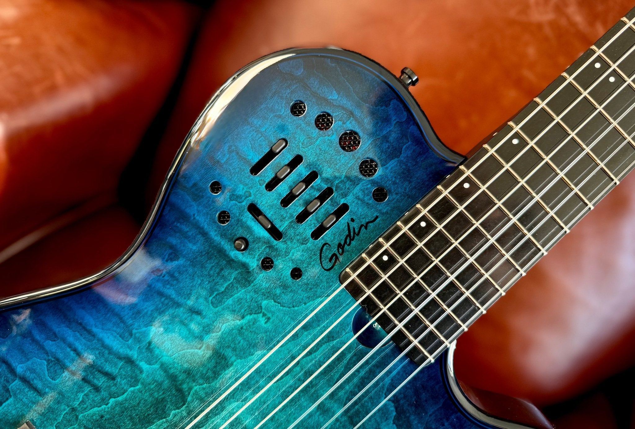 Godin Multiac Nylon Oceanburst LTD - Richards Guitars Of Stratford Upon Avon