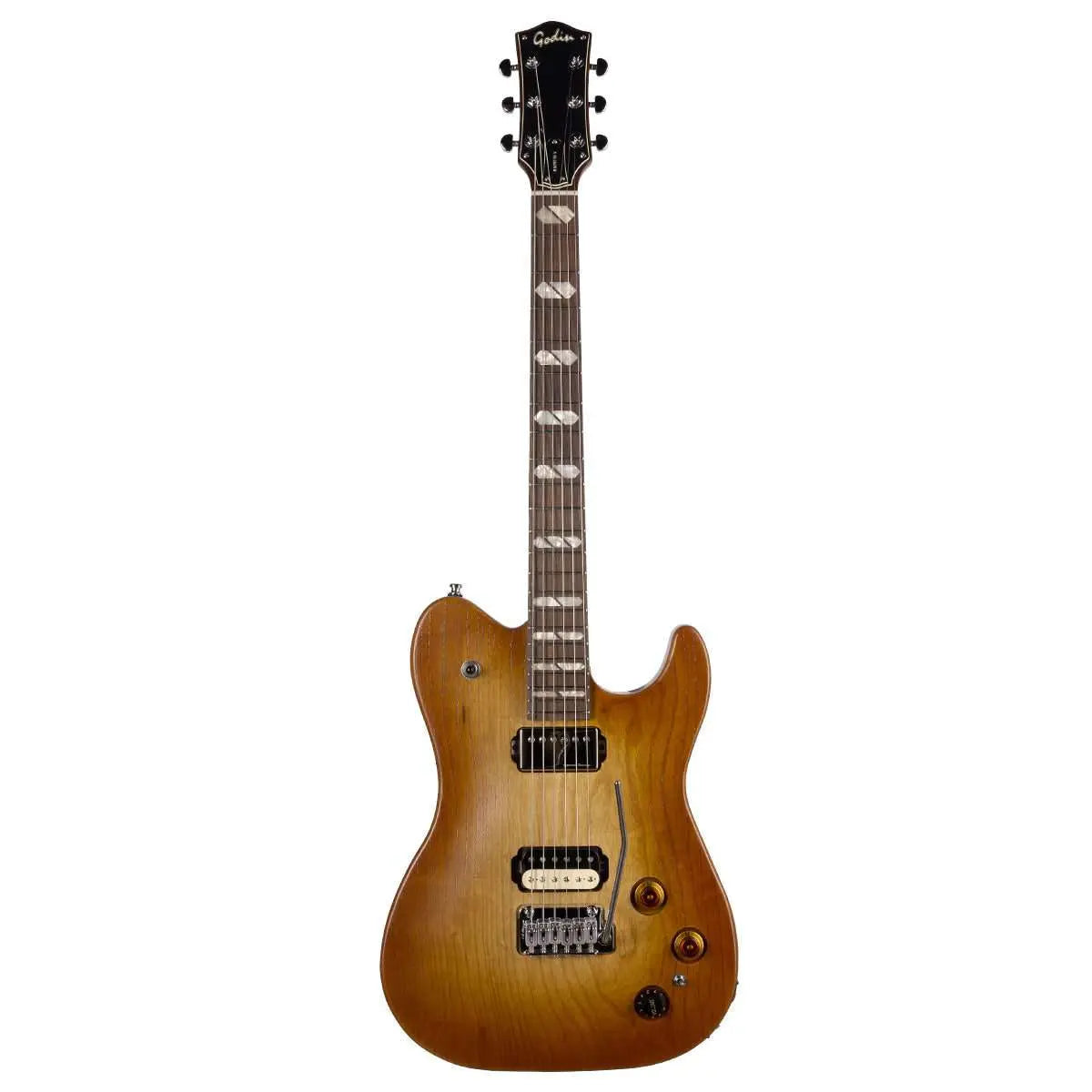 Godin Radium - X Electric Guitar ~ Rustic Burst SG - Richards Guitars Of Stratford Upon Avon