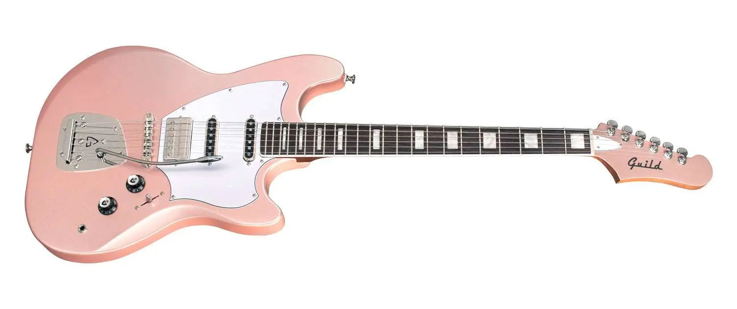 Guild SURFLINER DELUXE Rose Quartz Metallic - NEW 2023 - Richards Guitars Of Stratford Upon Avon