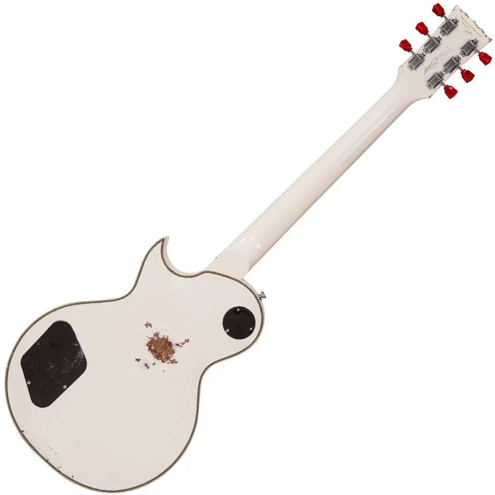IN BUILD: - Vintage V100 ProShop Unique ~ Arctic White - Richards Guitars Of Stratford Upon Avon