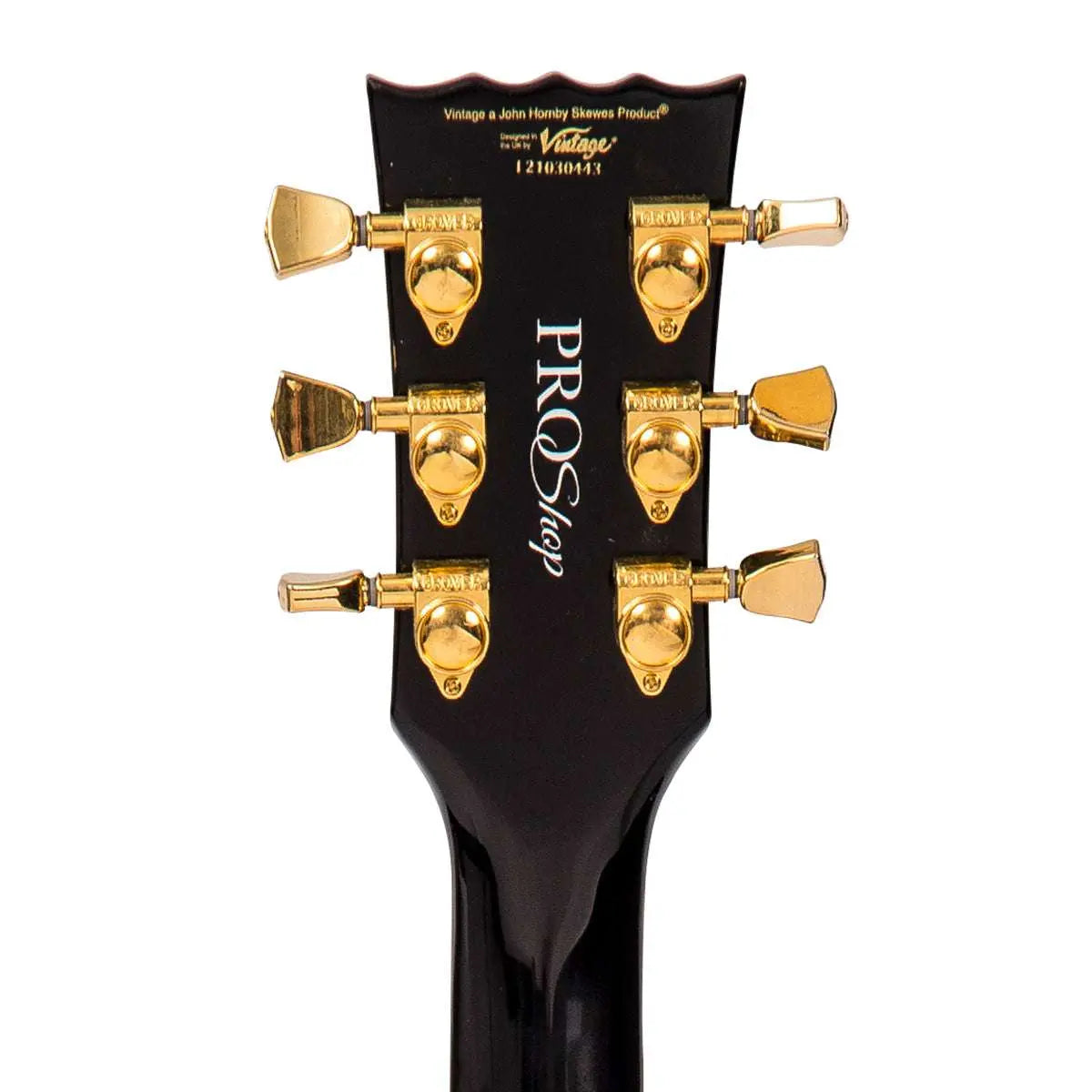 IN BUILD: – Vintage V100 ProShop Unique ~ Green Quilt - Richards Guitars Of Stratford Upon Avon