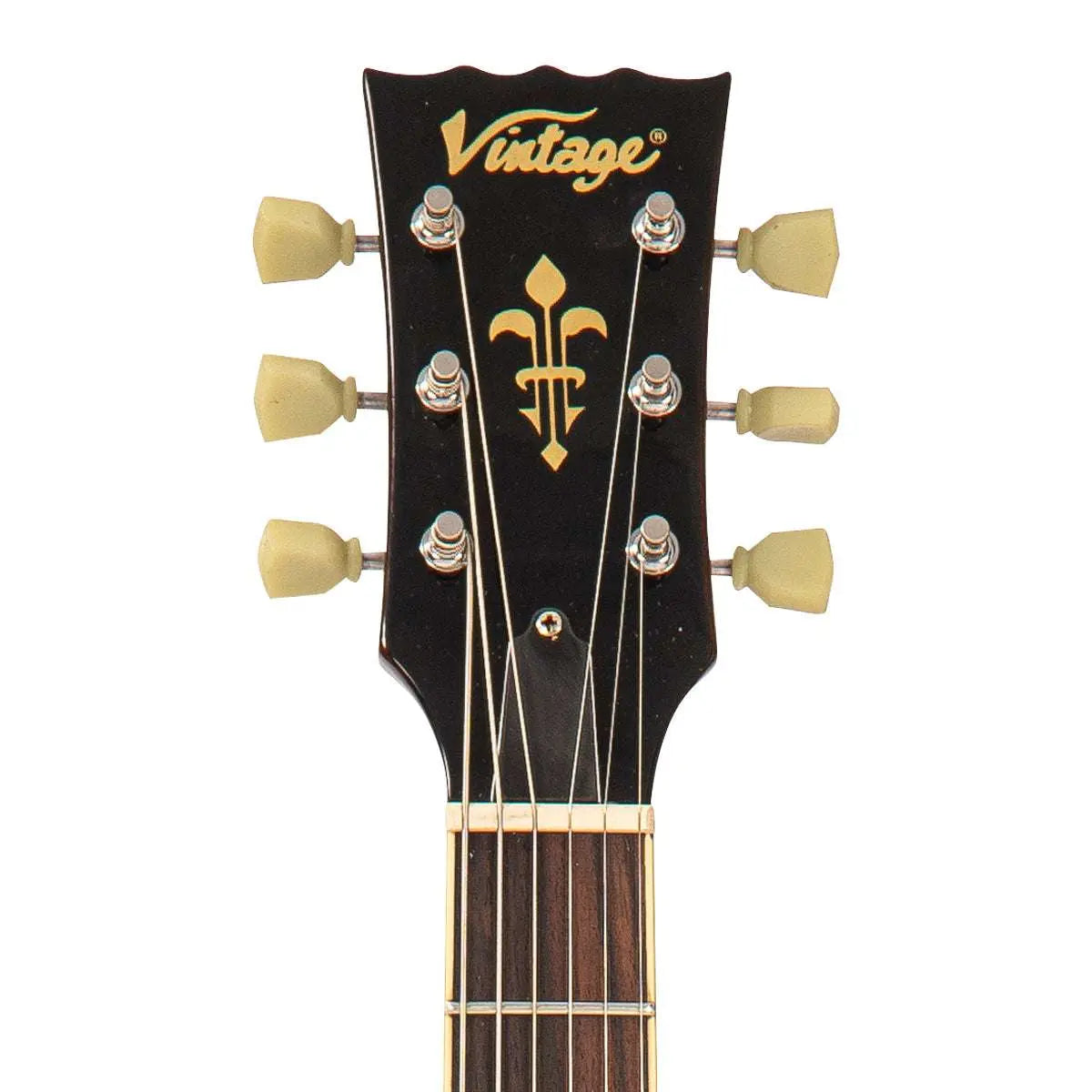 IN BUILD: - Vintage V100 ProShop Unique ~ Jeep Green - Richards Guitars Of Stratford Upon Avon